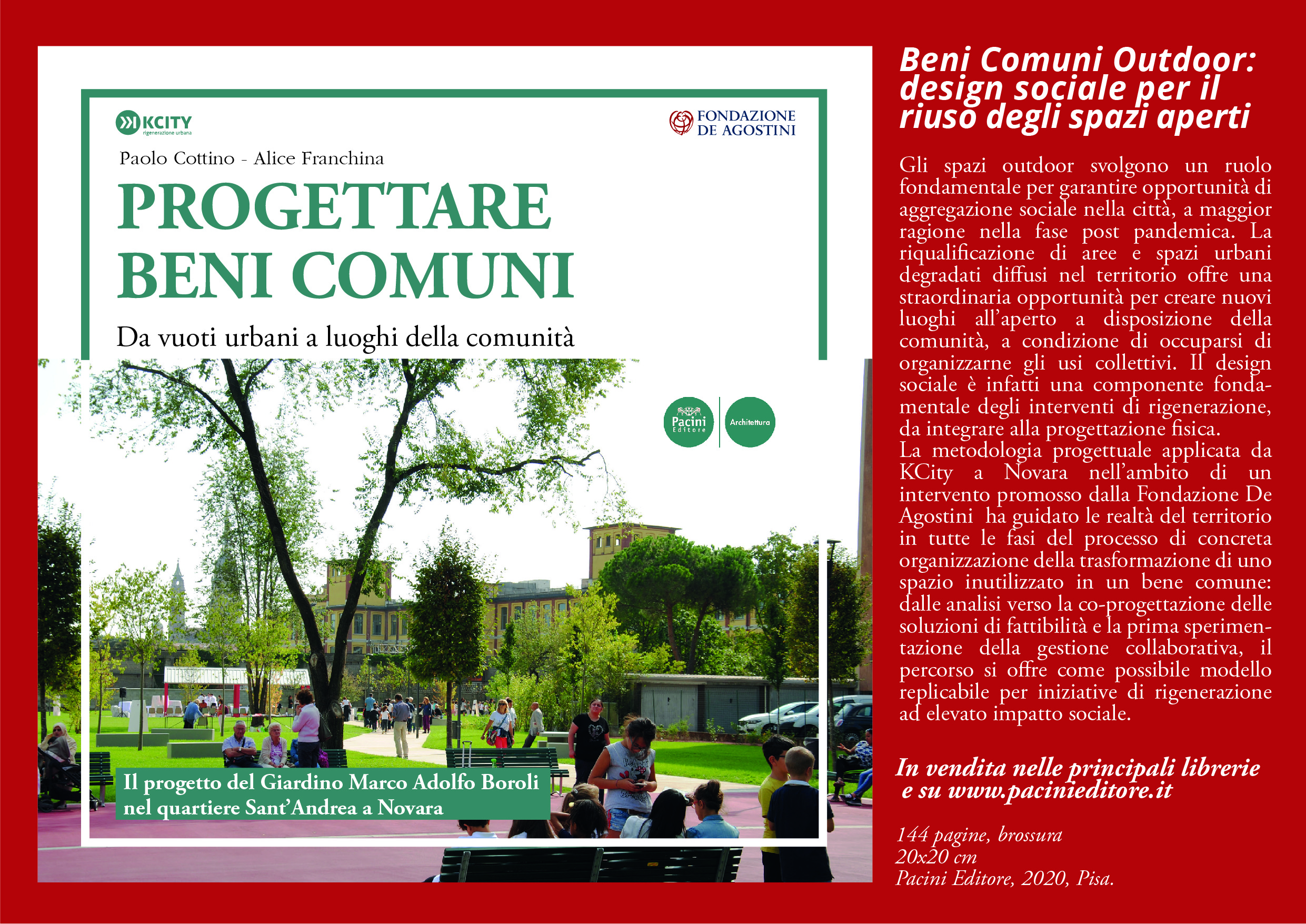 Copertina e Introduzione a "Progettare Beni Comuni: Da vuoti urbani a luoghi della comunità"